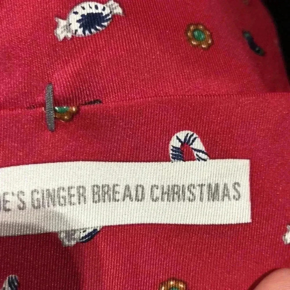 Joe Boxer Silk Tie,Joes Gingerbread Christmas - Picture 6 of 6